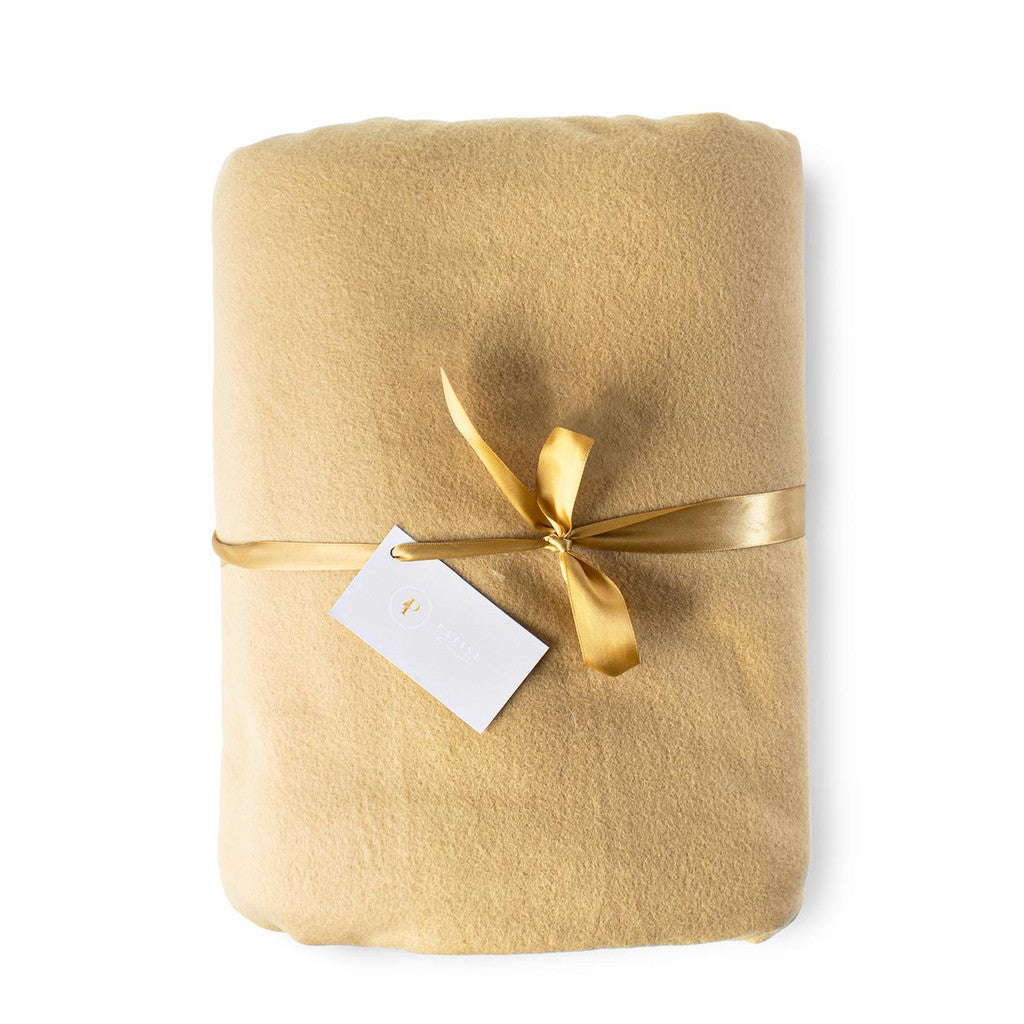 "Handmade Luxury Winter Blanket - 375 GSM | Designed in England | Camel Color | Single/Double/King Sizes | Made with Love by Small Business Owner"