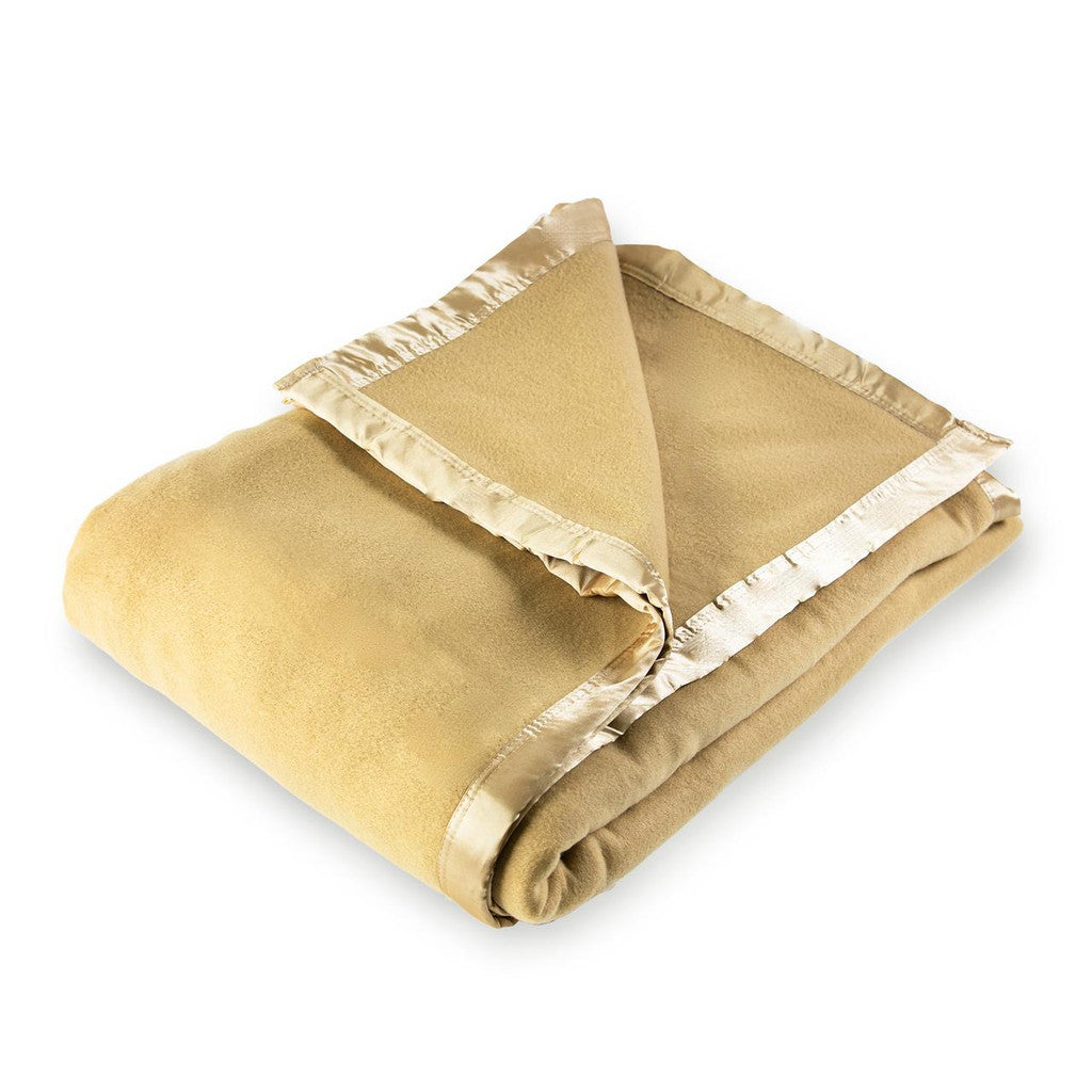 "Handmade Luxury Winter Blanket - 375 GSM | Designed in England | Camel Color | Single/Double/King Sizes | Made with Love by Small Business Owner"