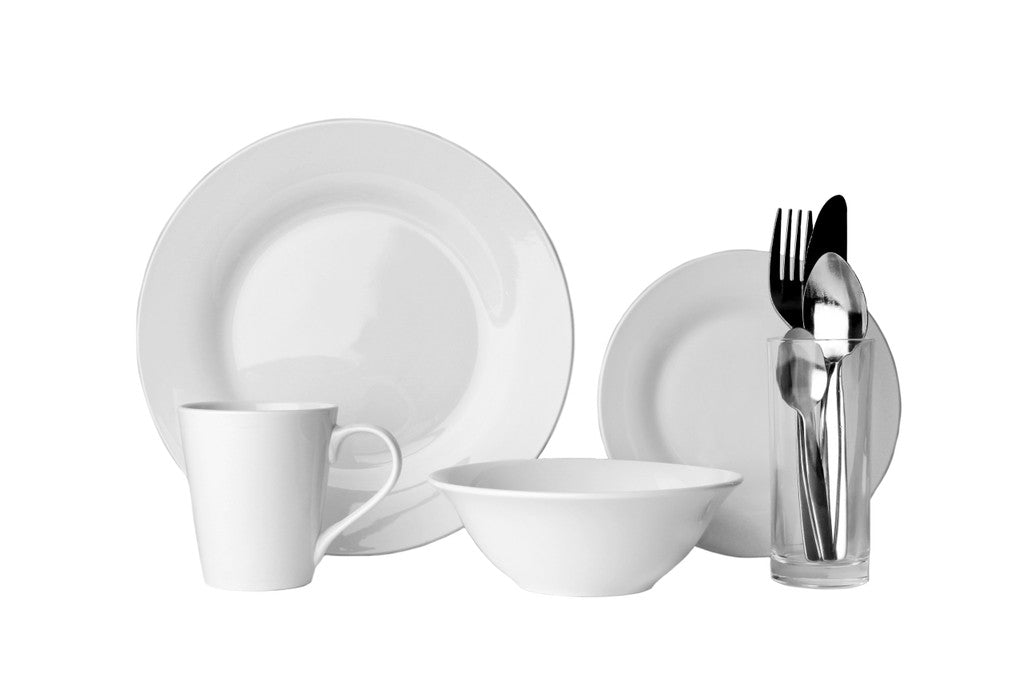 "9 Piece Dining Set - Complete Place Setting with Plates, Bowls, Mugs, and Utensils"