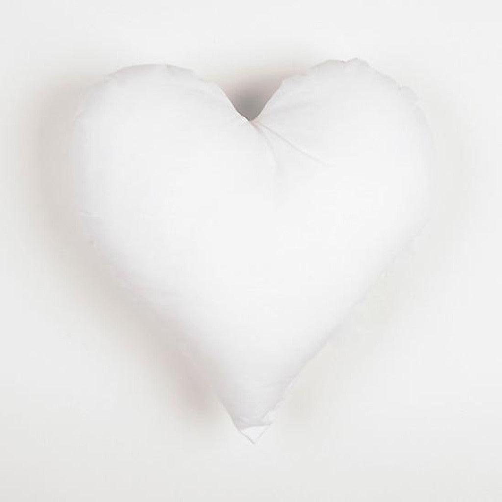 "Heart Shaped Cushion Pads - 16 Inches - Soft Hollowfibre Filling, Durable Corovin Outer Layer"