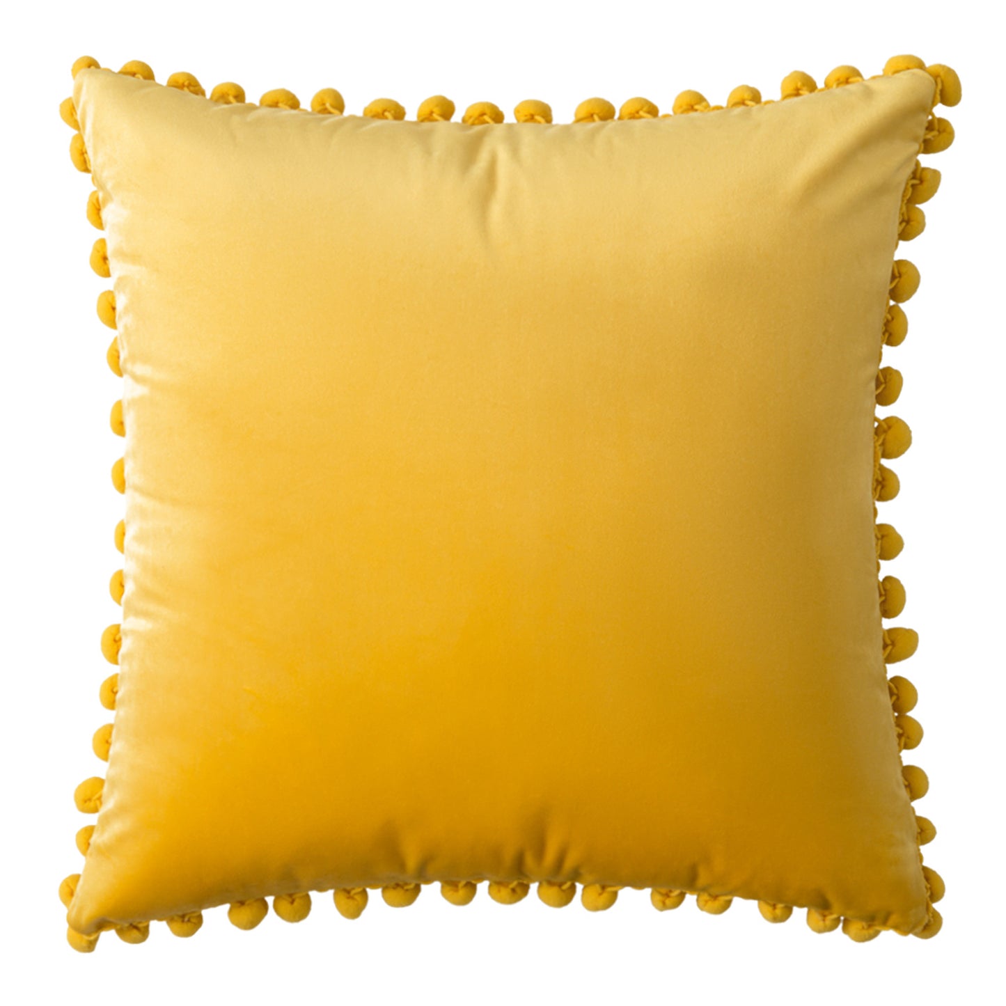 Premium Velvet with Pompom Cushion Covers - 45x45cm, Zipped for Custom Comfort.