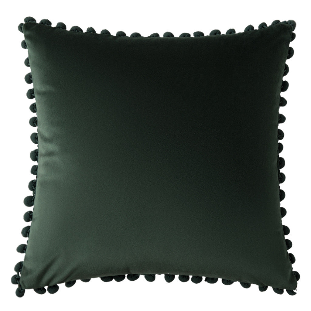 Premium Velvet with Pompom Cushion Covers - 45x45cm, Zipped for Custom Comfort.