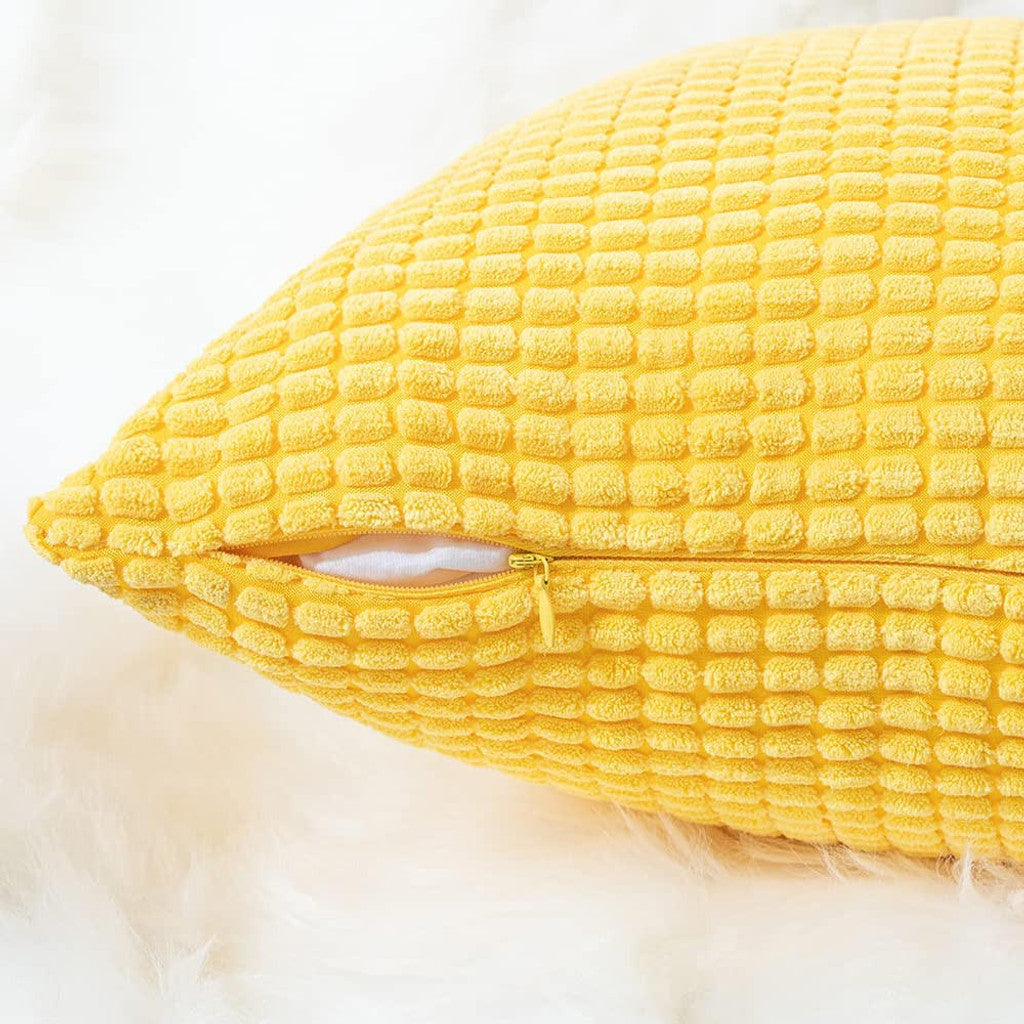 Handcrafted Grade A Corn Corduroy Cushion Covers - 45x45cm | Zippered | Made with Love by a Small Business Owner