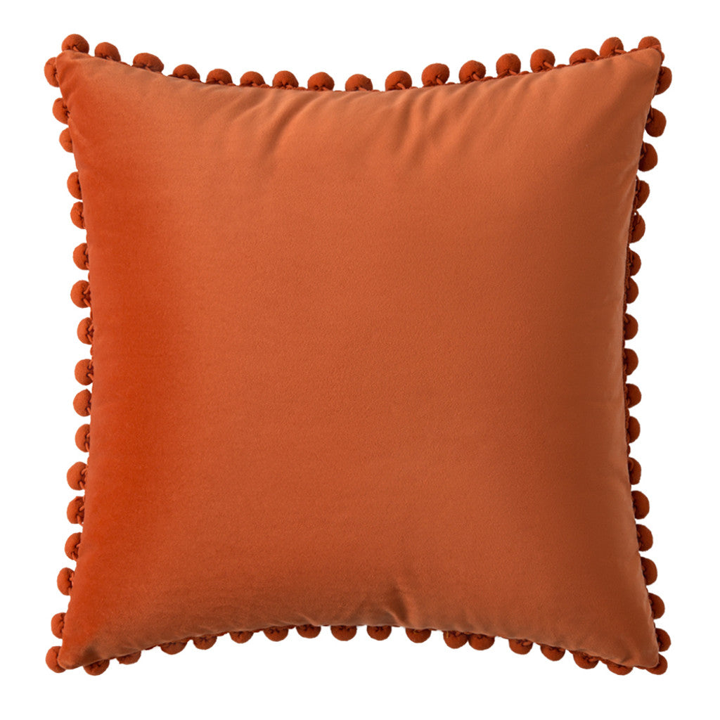 Premium Velvet with Pompom Cushion Covers - 45x45cm, Zipped for Custom Comfort.