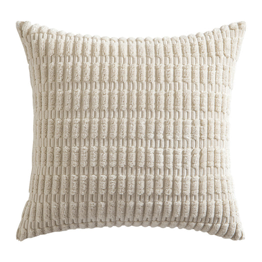 "New Corduroy Design Cushion Covers - 45x45cm - Zipped for Convenience"