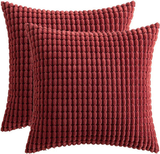 Grade A Corn Corduroy Cushion Covers - 45x45cm | Wholesale Zipped Pillow Cases