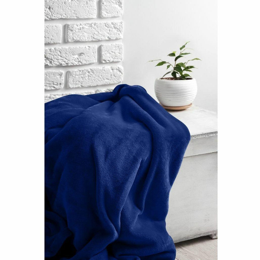 Cozy Single Polyester Fleece Throw Blanket - Machine Washable - 200 GSM - 130x170cm