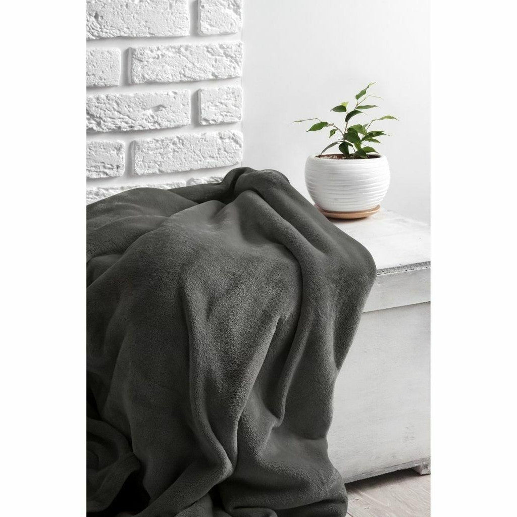 Cozy Single Polyester Fleece Throw Blanket - Machine Washable - 200 GSM - 130x170cm