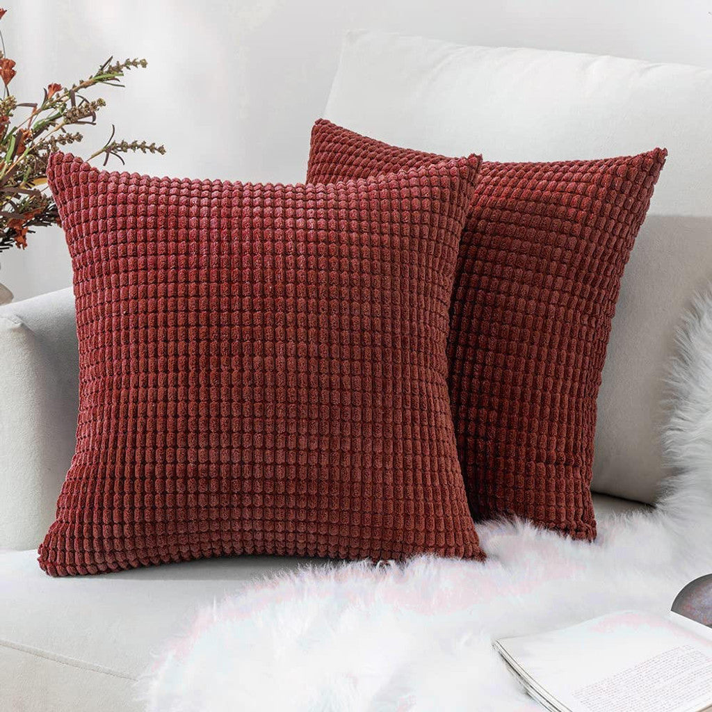 Grade A Corn Corduroy Cushion Covers - 45x45cm | Wholesale Zipped Pillow Cases