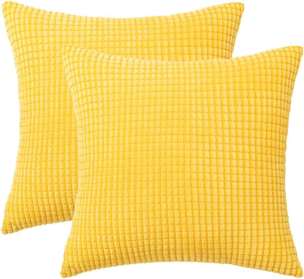 Handcrafted Grade A Corn Corduroy Cushion Covers - 45x45cm | Zippered | Made with Love by a Small Business Owner