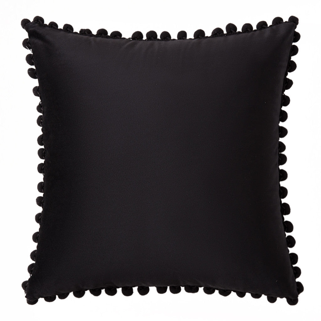 Premium Velvet with Pompom Cushion Covers - 45x45cm, Zipped for Custom Comfort.